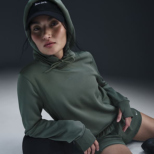 Womens Thumbholes Nike One Hoodies. Nike